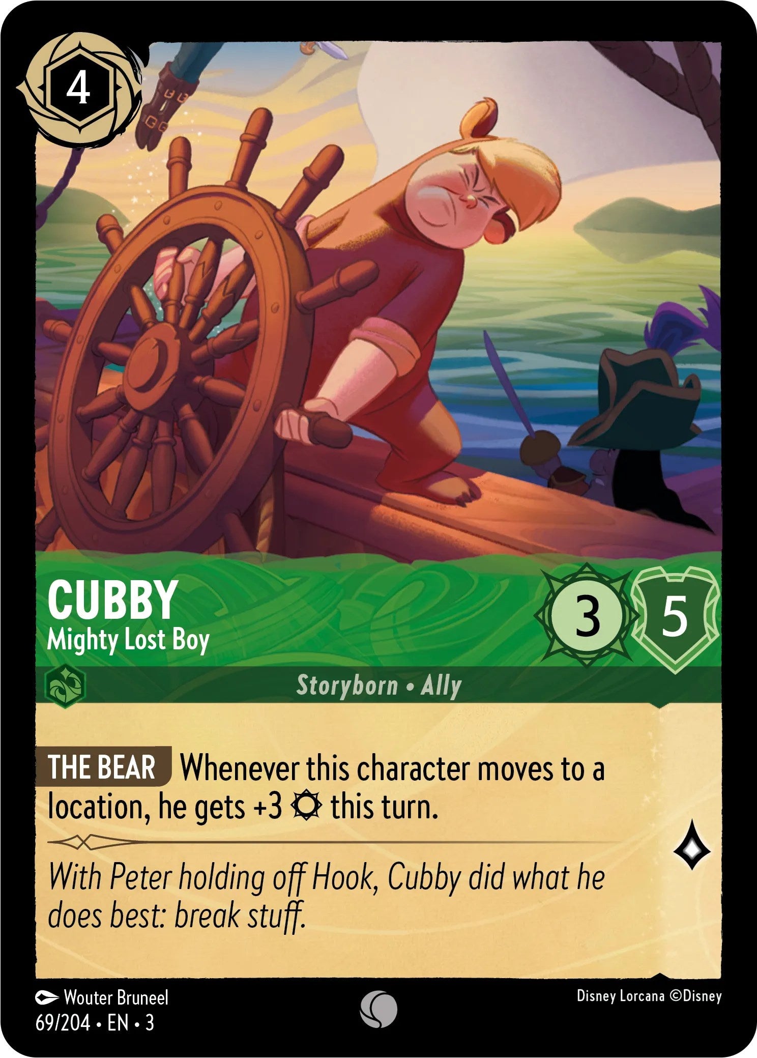 Cubby - Mighty Lost Boy (69/204) [Into the Inklands] | Cards and Coasters CA