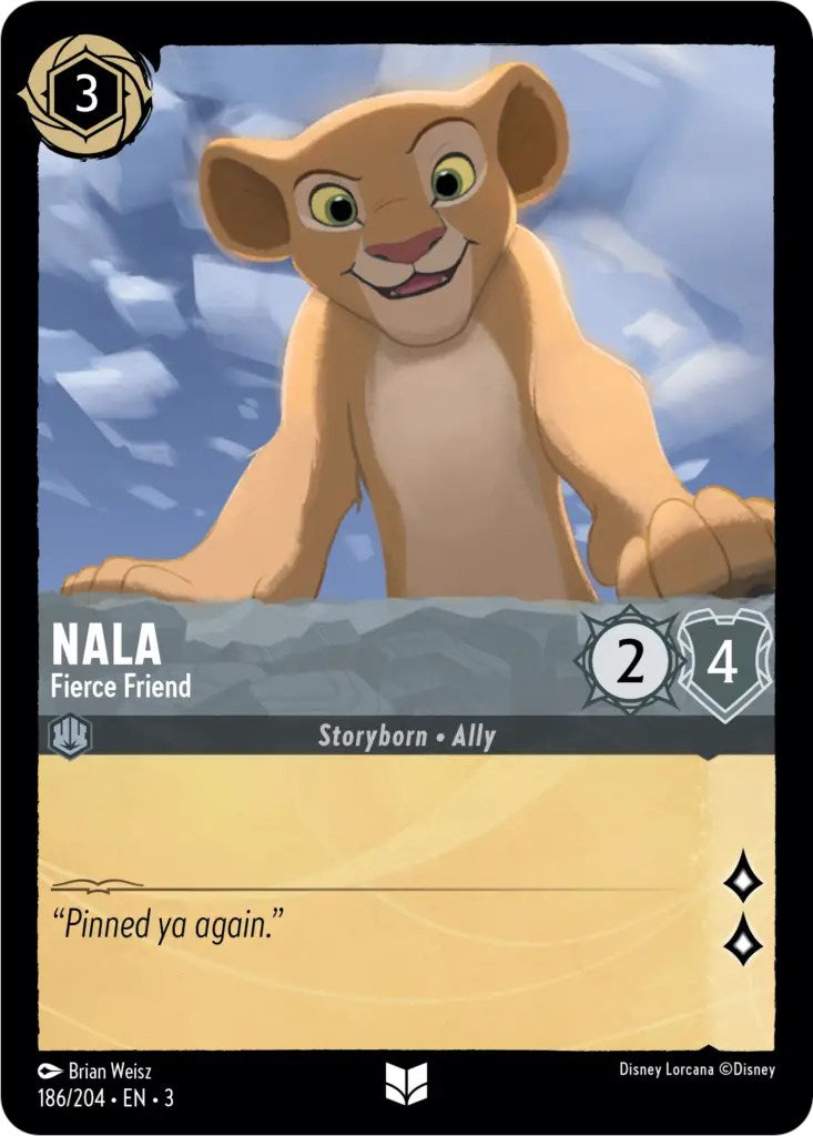 Nala - Fierce Friend (186/204) [Into the Inklands] | Cards and Coasters CA