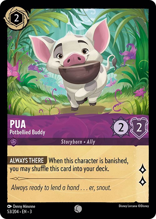 Pua - Potbellied Buddy (53/204) [Into the Inklands] | Cards and Coasters CA