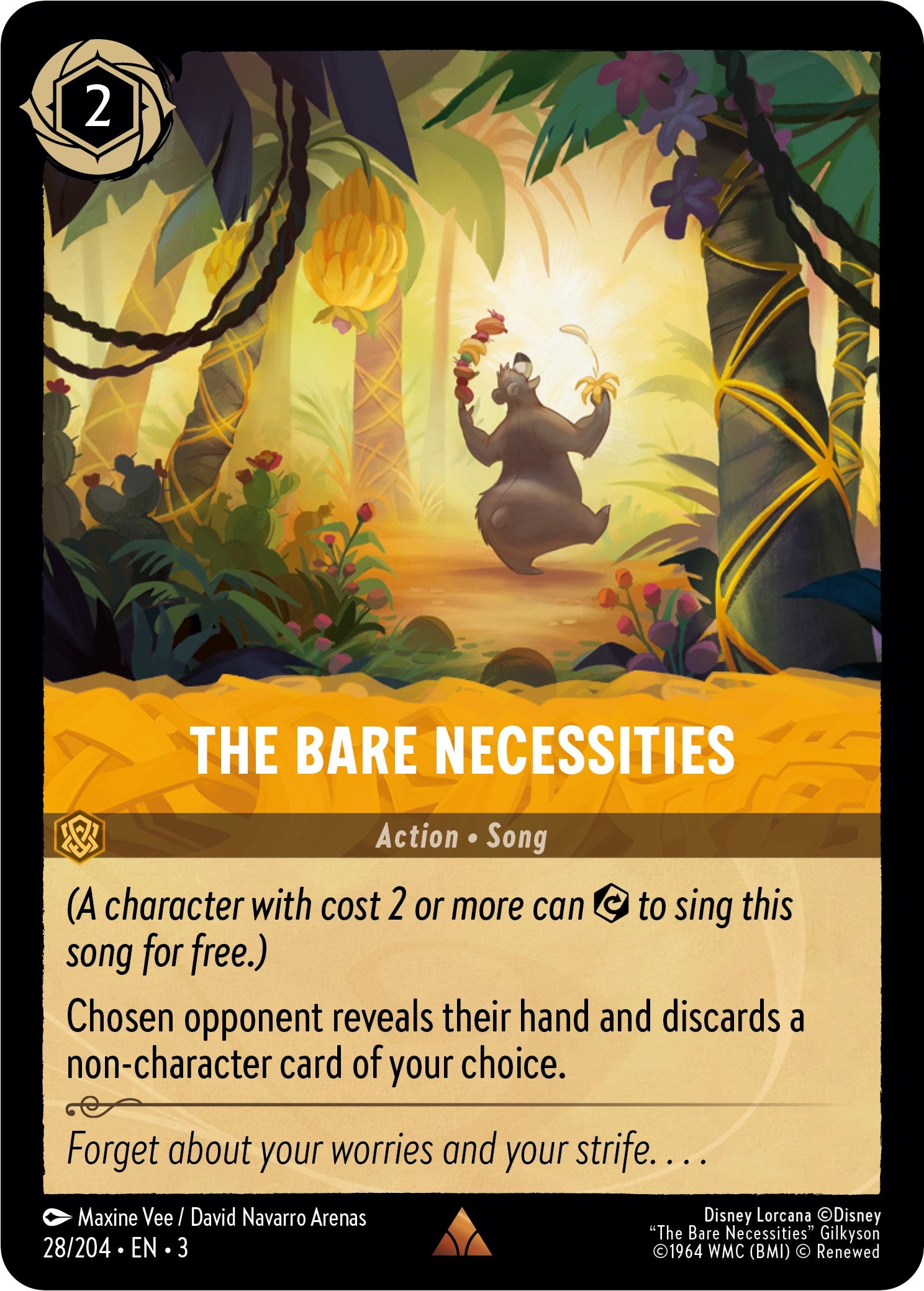 The Bare Necessities (28/204) [Into the Inklands] | Cards and Coasters CA