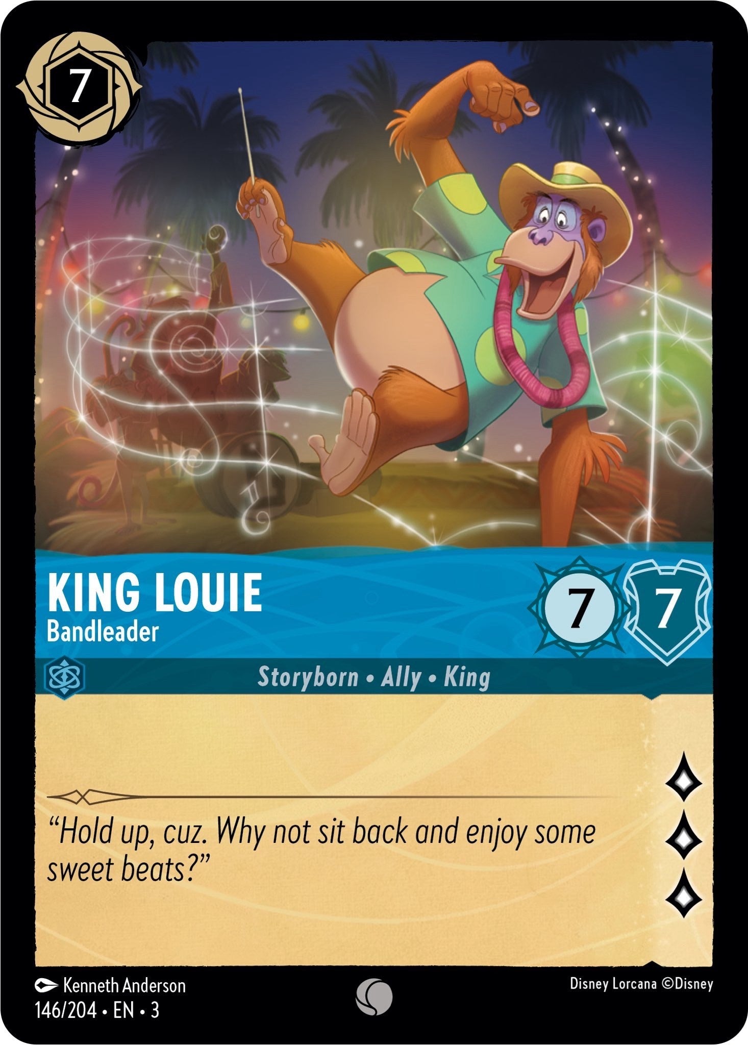 King Louie - Bandleader (146/204) [Into the Inklands] | Cards and Coasters CA