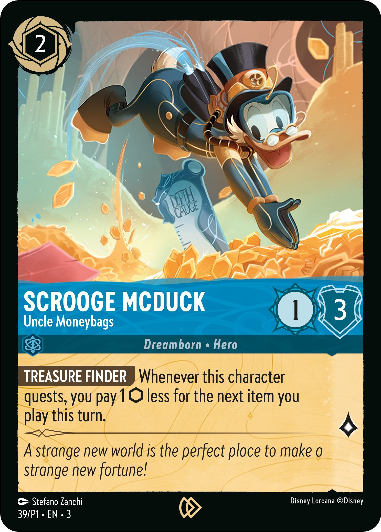 Scrooge McDuck - Uncle Moneybags (39) [Promo Cards] | Cards and Coasters CA