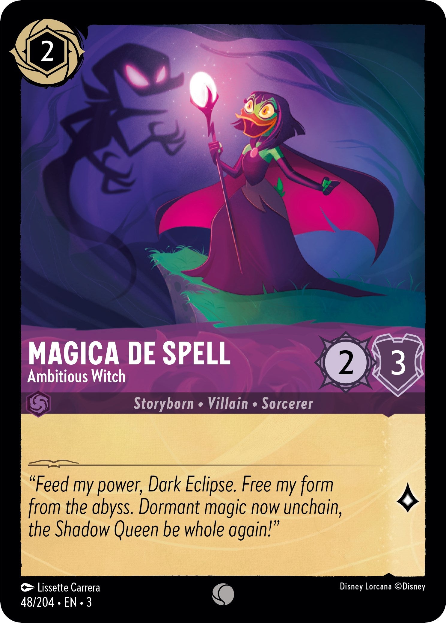 Magica De Spell - Ambitious Witch (48/204) [Into the Inklands] | Cards and Coasters CA