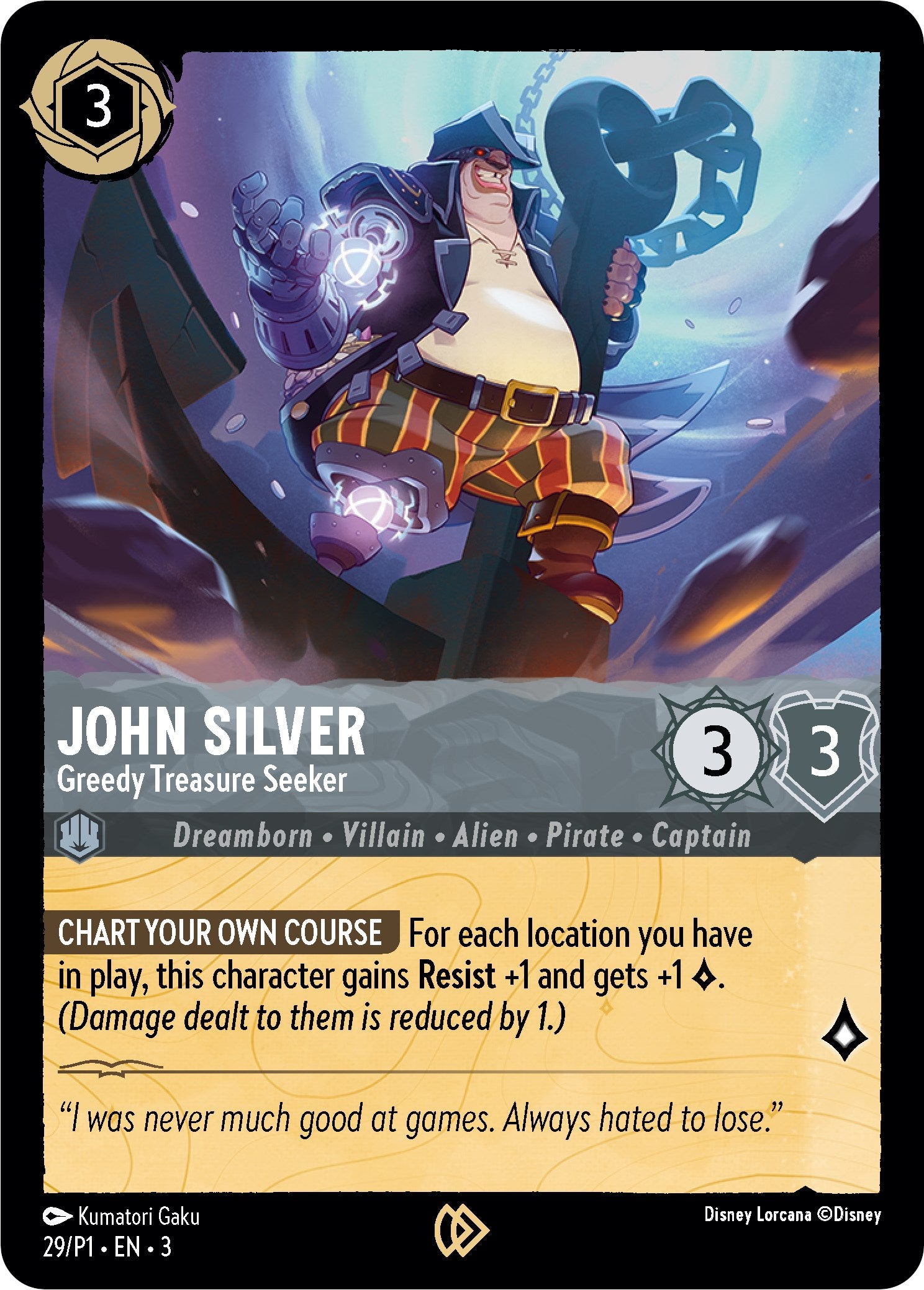 John Silver - Greedy Treasure Seeker (29) [Promo Cards] | Cards and Coasters CA