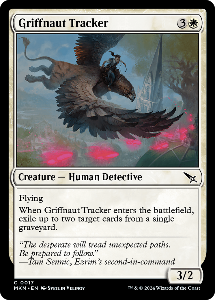 Griffnaut Tracker [Murders at Karlov Manor] | Cards and Coasters CA