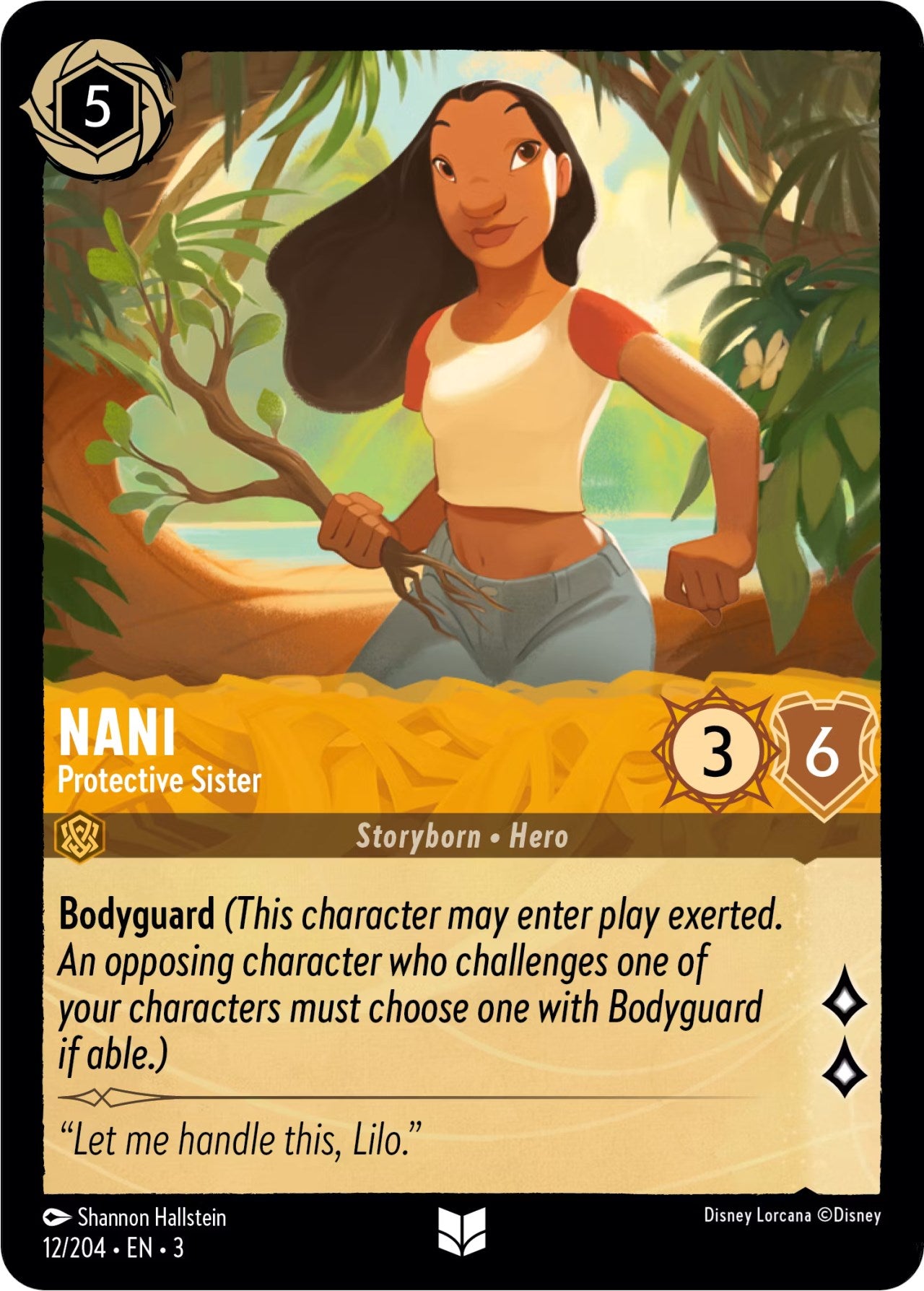 Nani - Protective Sister (12/204) [Into the Inklands] | Cards and Coasters CA