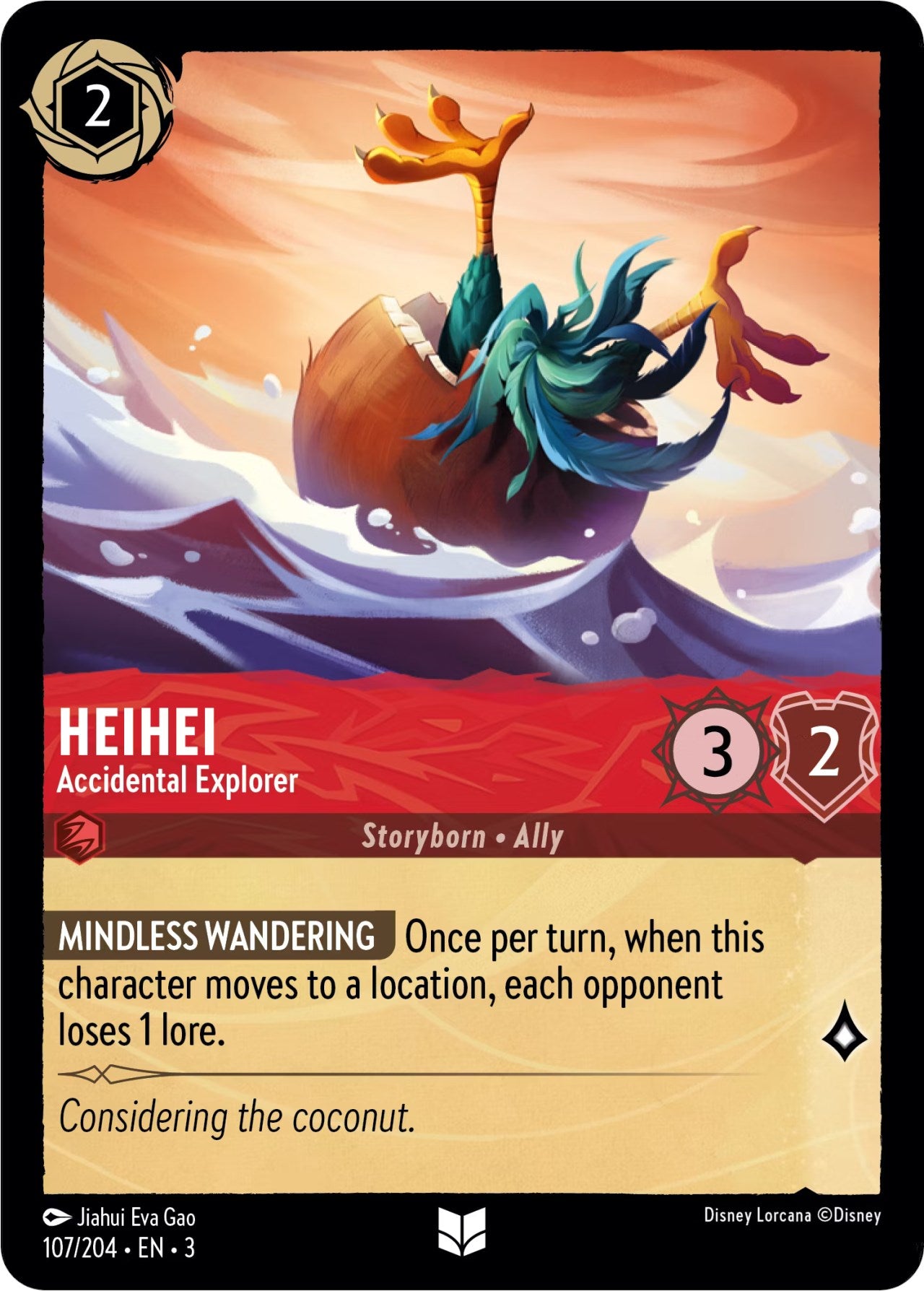 HeiHei - Accidental Explorer (107/204) [Into the Inklands] | Cards and Coasters CA