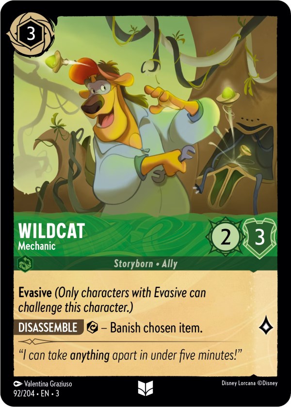 Wildcat - Mechanic (92/204) [Into the Inklands] | Cards and Coasters CA