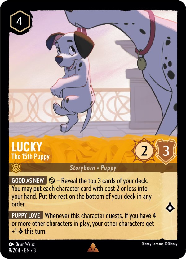 Lucky - The 15th Puppy (8/204) [Into the Inklands] | Cards and Coasters CA