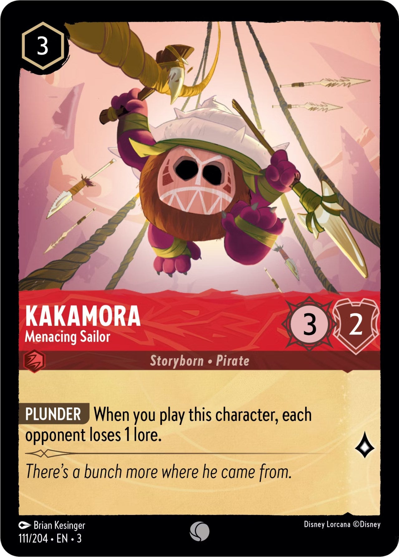 Kakamora - Menacing Sailor (111/204) [Into the Inklands] | Cards and Coasters CA