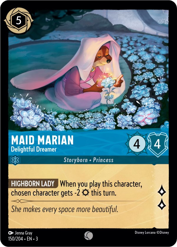 Maid Marian - Delightful Dreamer (150/204) [Into the Inklands] | Cards and Coasters CA