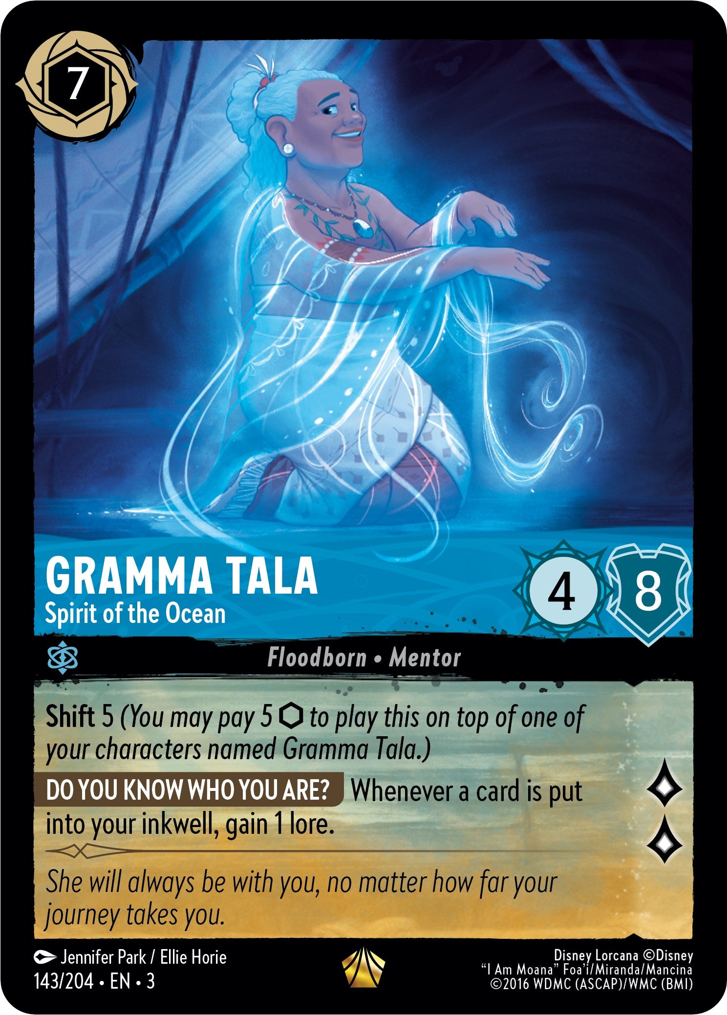 Gramma Tala - Spirit of the Ocean (143/204) [Into the Inklands] | Cards and Coasters CA