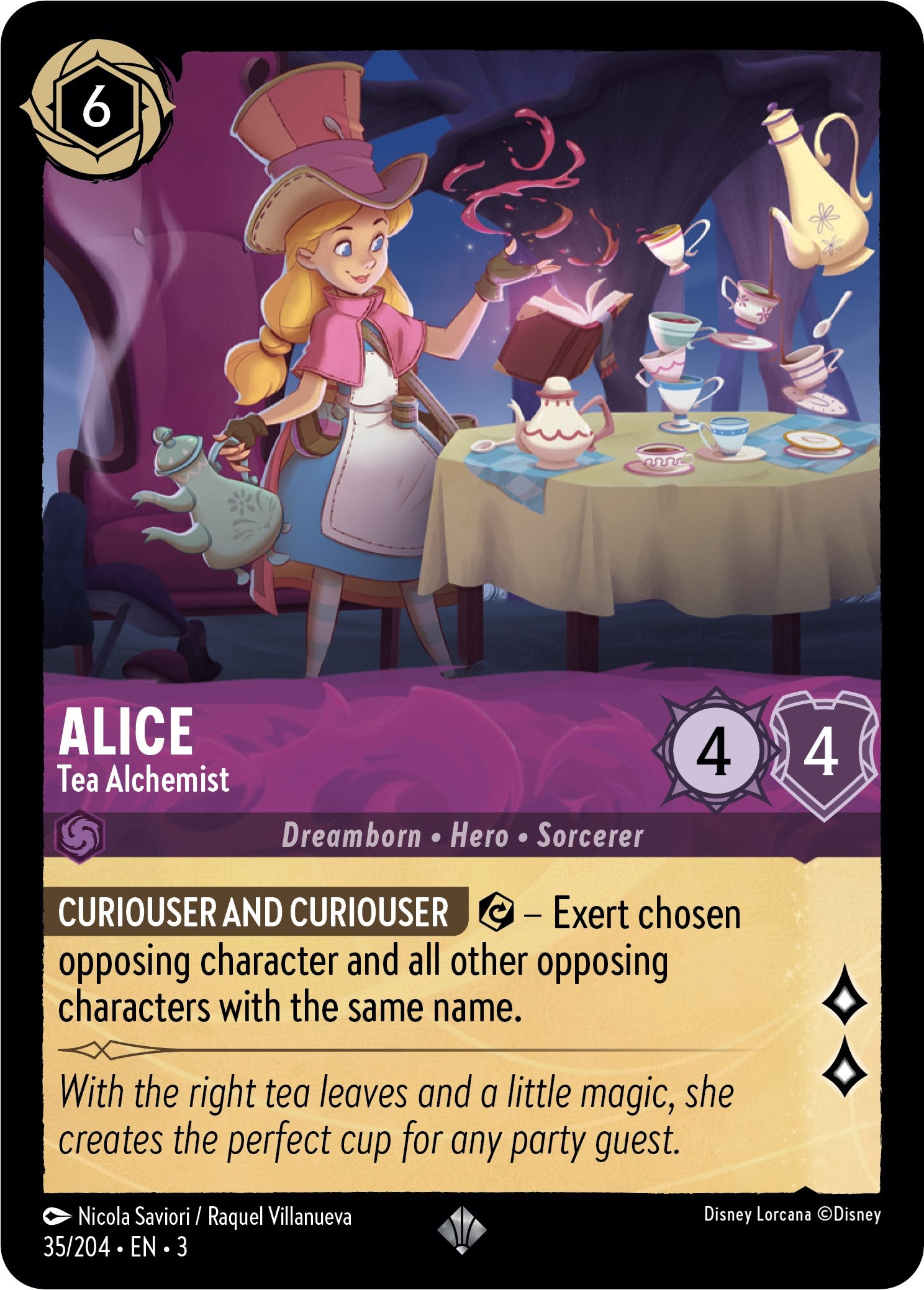 Alice - Tea Alchemist (35/204) [Into the Inklands] | Cards and Coasters CA