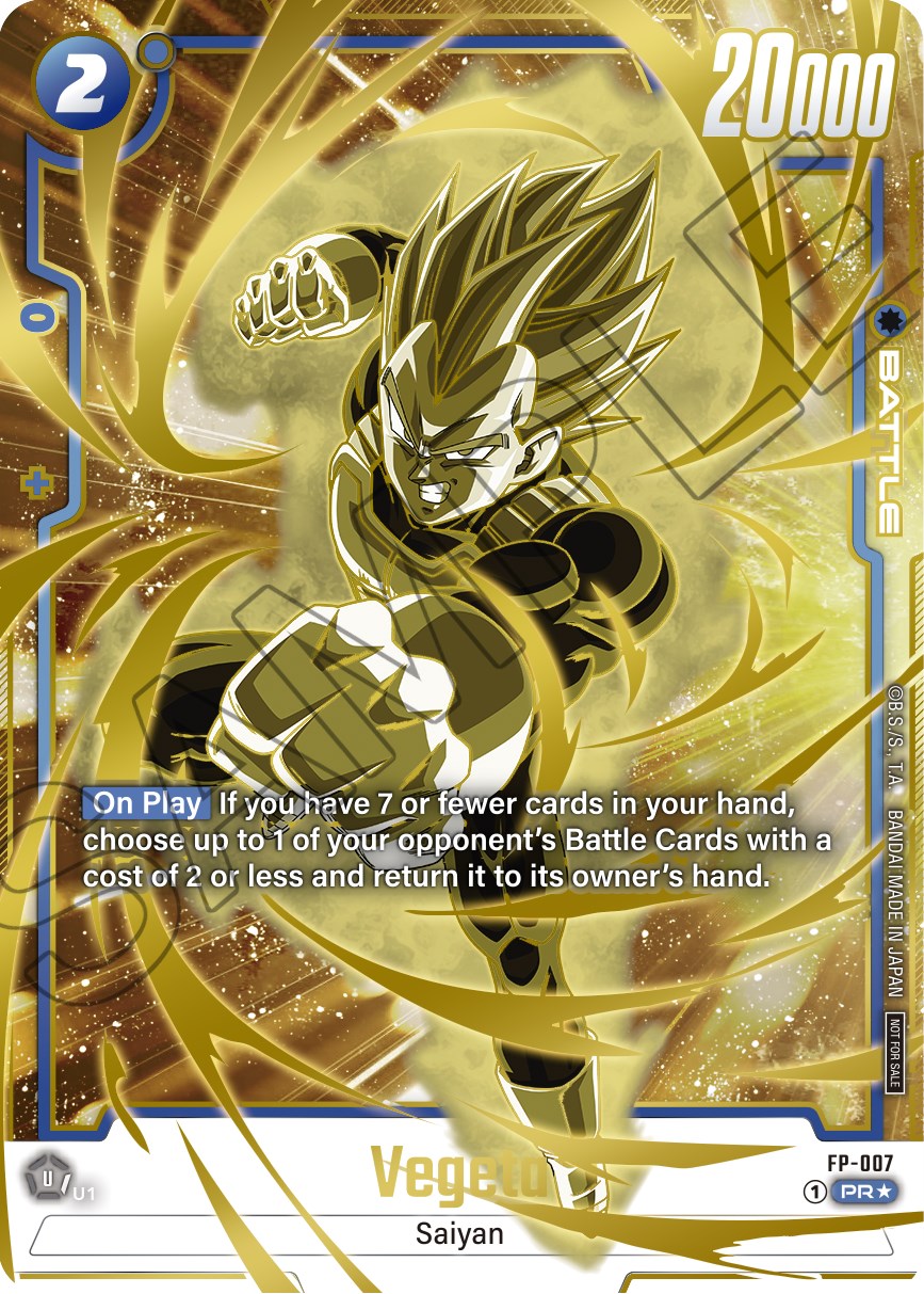 Vegeta (FP-007) (Gold) [Fusion World Promotion Cards] | Cards and Coasters CA