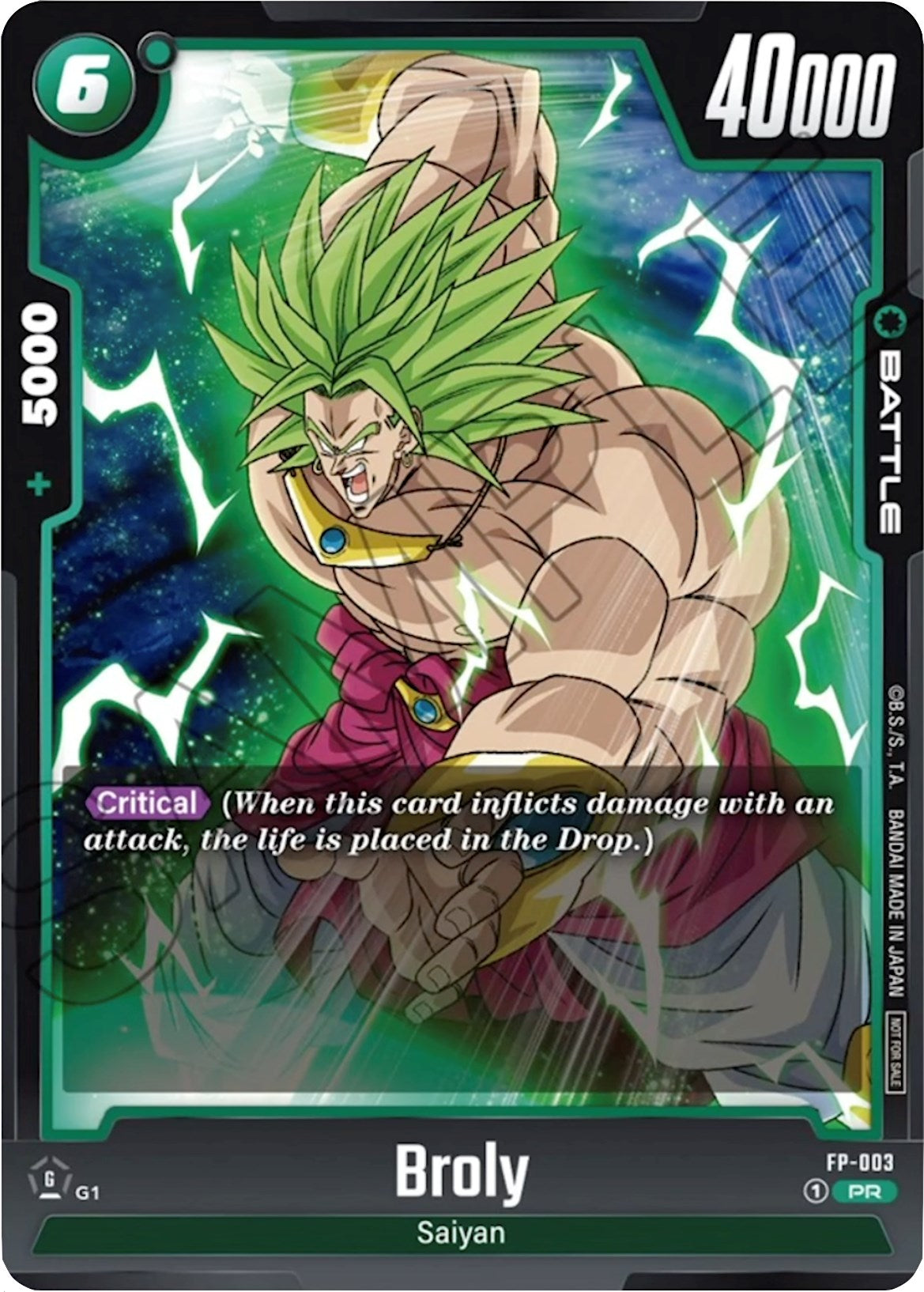 Broly (FP-003) [Fusion World Promotion Cards] | Cards and Coasters CA