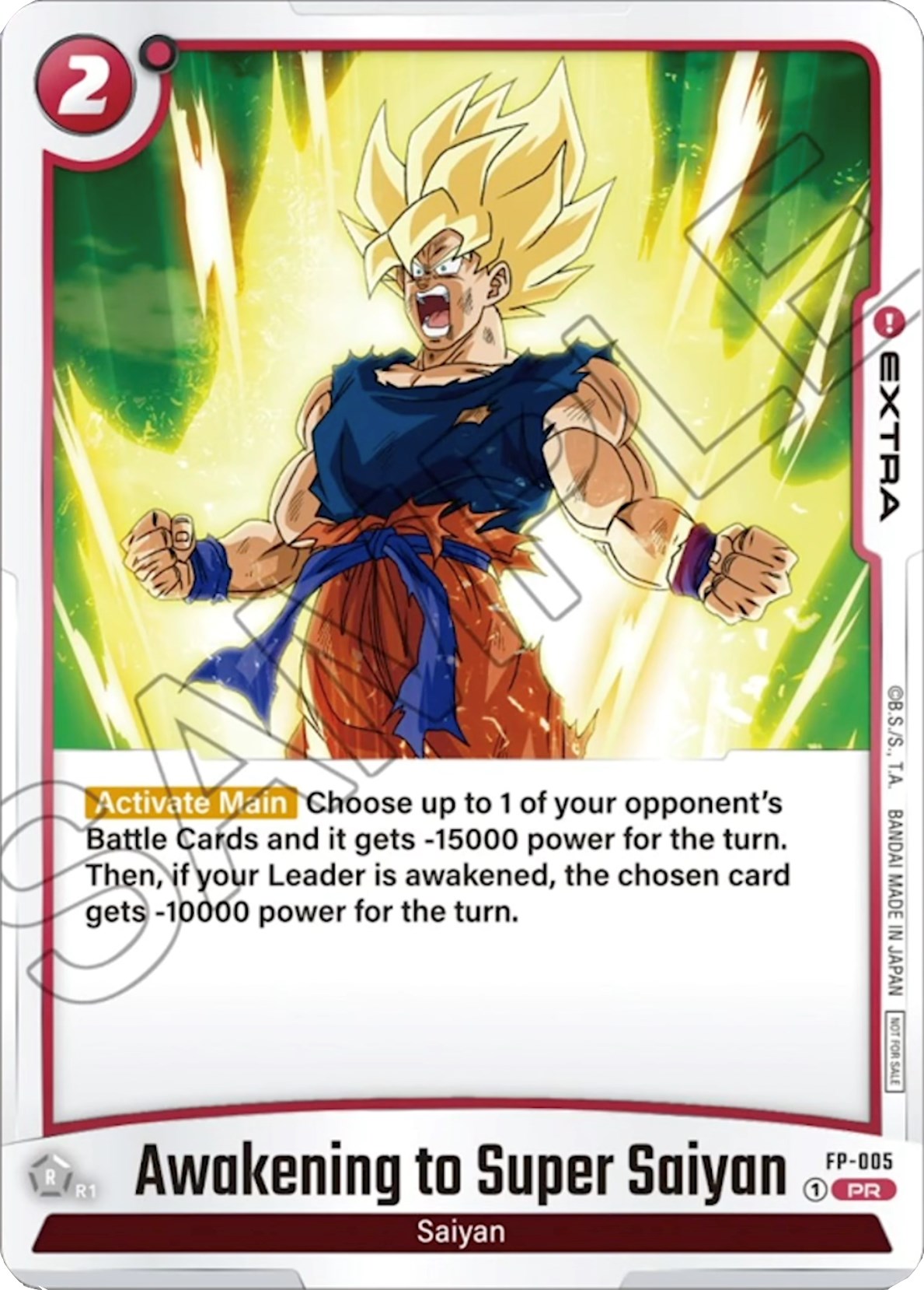 Awakening to Super Saiyan (FP-005) [Fusion World Promotion Cards] | Cards and Coasters CA