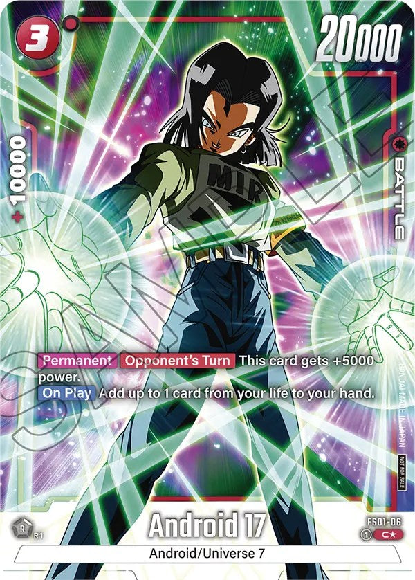 Android 17 (Tournament Pack -Winner- 01) [Fusion World Tournament Cards] | Cards and Coasters CA