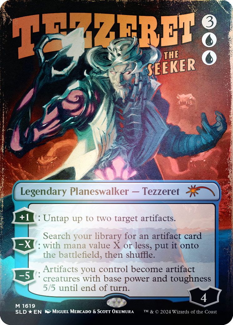 Tezzeret the Seeker (1619) (Rainbow Foil) [Secret Lair Drop Series] | Cards and Coasters CA