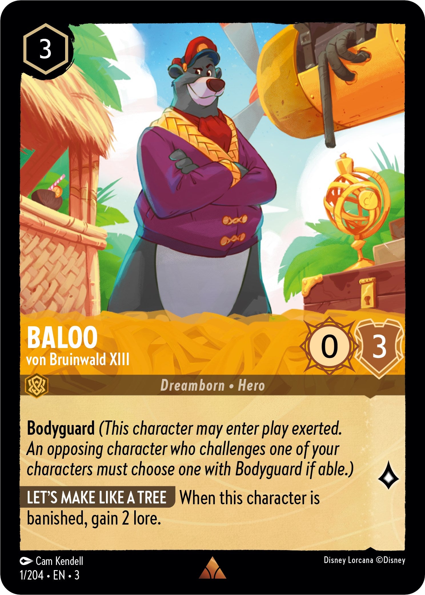 Baloo - von Bruinwald XIII (1/204) [Into the Inklands] | Cards and Coasters CA