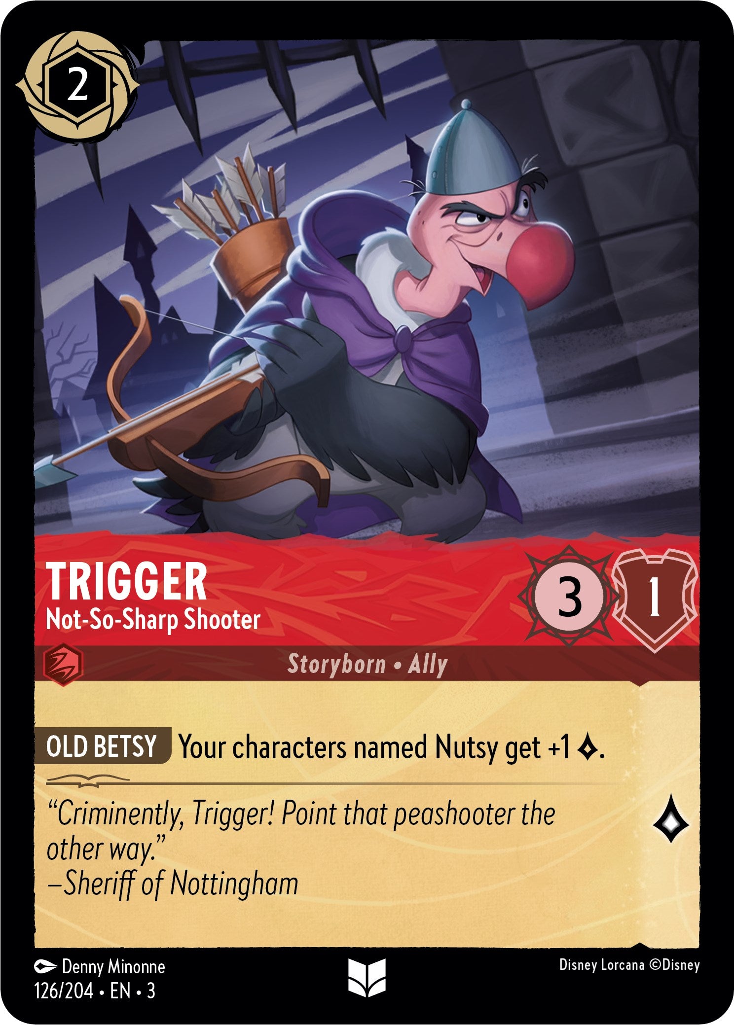 Trigger - Not-So-Sharp Shooter (126//204) [Into the Inklands] | Cards and Coasters CA