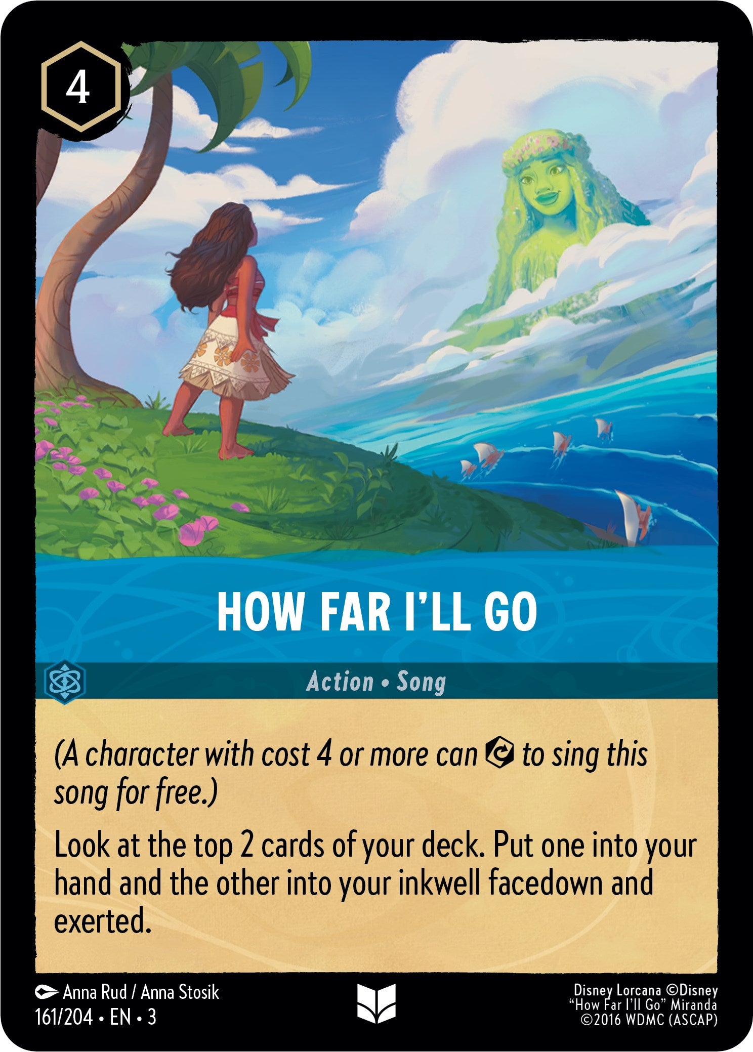 How Far I'll Go (161/204) [Into the Inklands] | Cards and Coasters CA