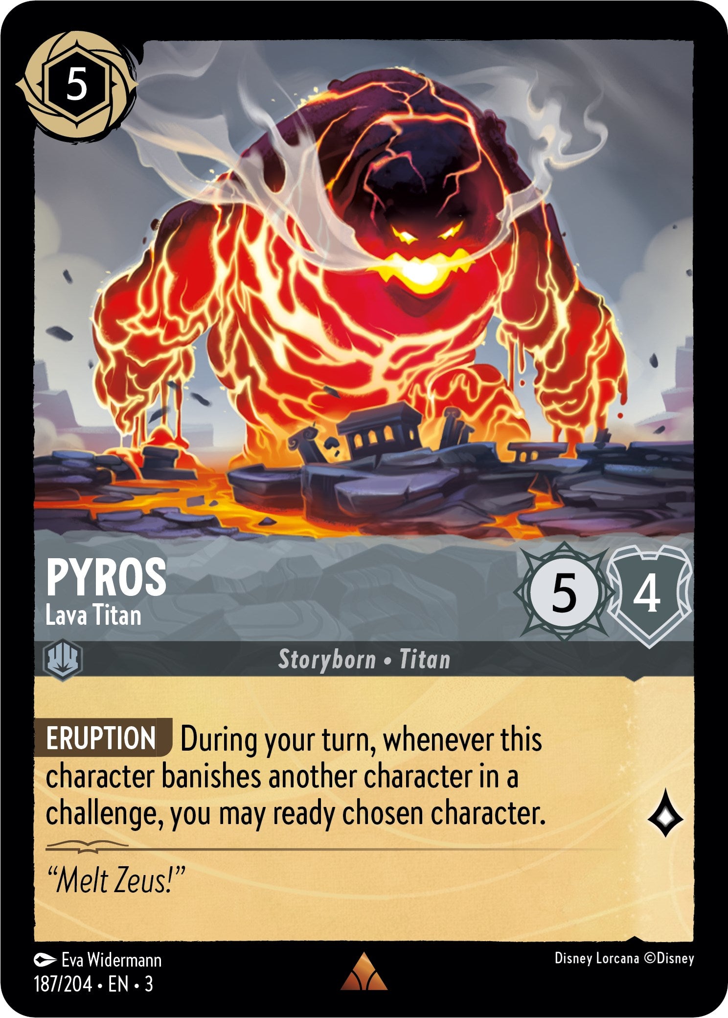 Pyros - Lava Titan (187/204) [Into the Inklands] | Cards and Coasters CA