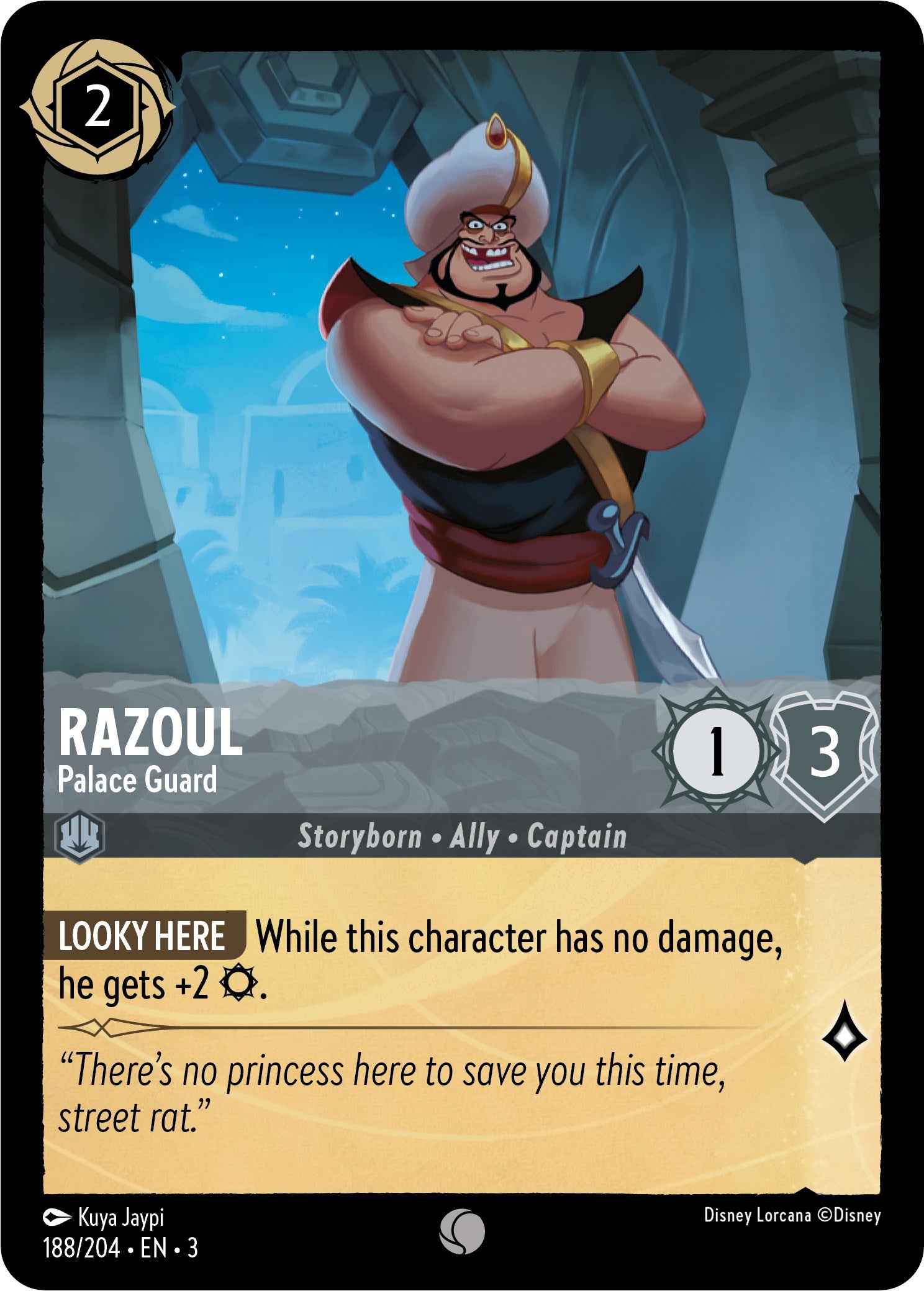 Razoul - Palace Guard (188/204) [Into the Inklands] | Cards and Coasters CA