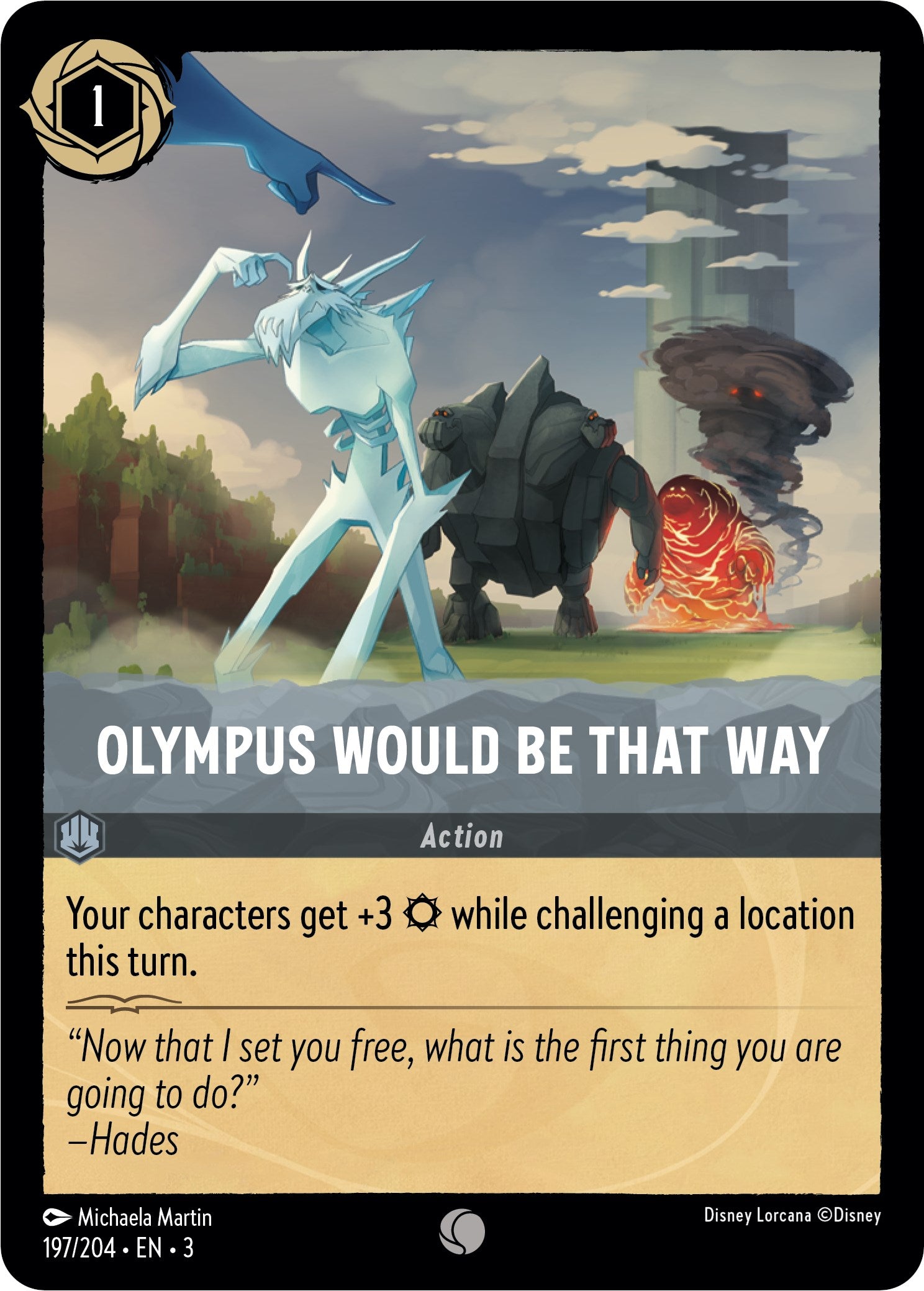 Olympus Would Be That Way (197/204) [Into the Inklands] | Cards and Coasters CA