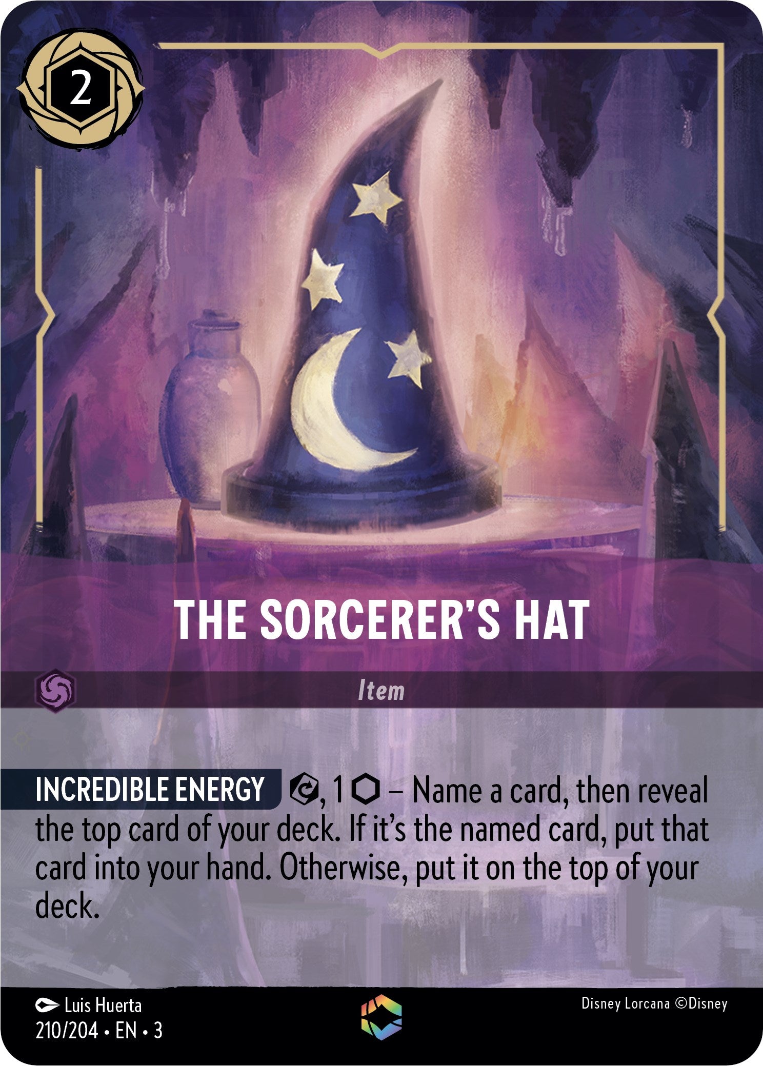 The Sorcerer's Hat (Alternate Art) (210/204) [Into the Inklands] | Cards and Coasters CA