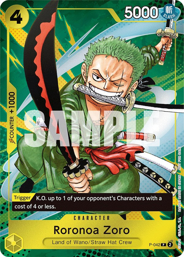 Roronoa Zoro (Event Pack Vol. 3) [One Piece Promotion Cards] | Cards and Coasters CA