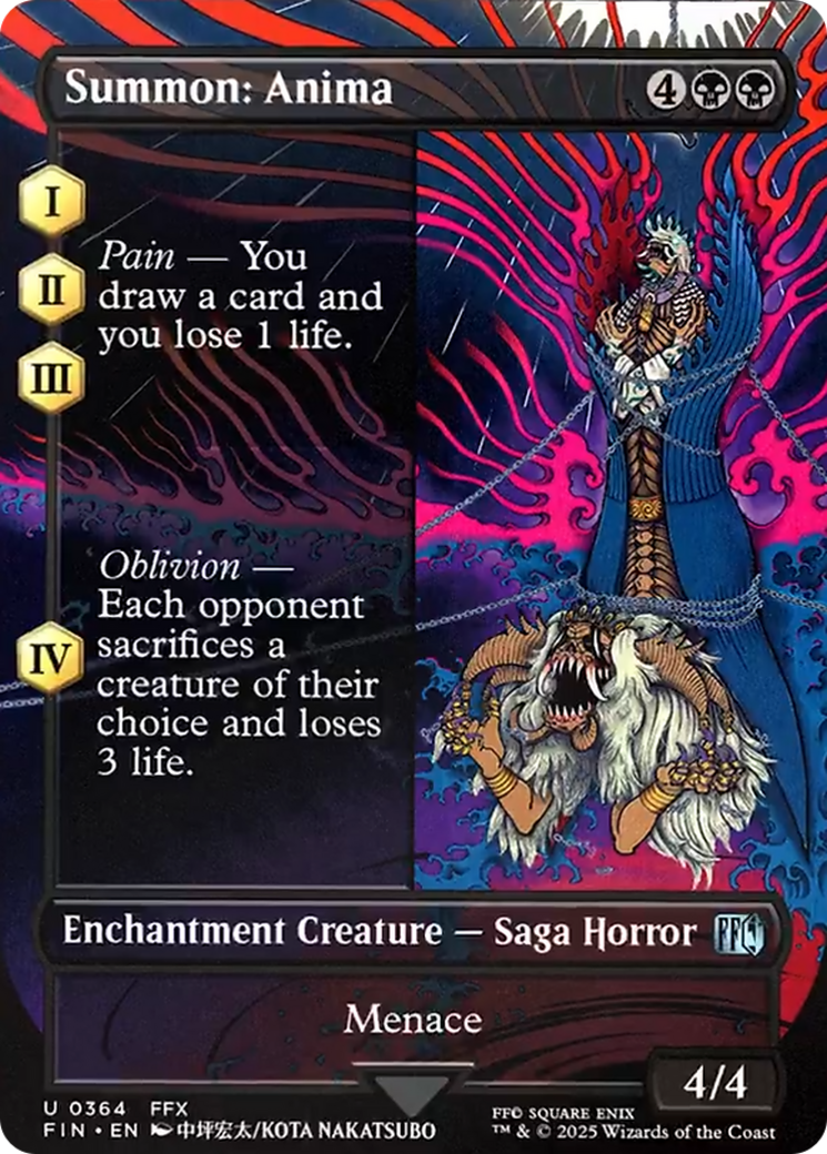 Summon: Anima (Borderless) [FINAL FANTASY] | Cards and Coasters CA