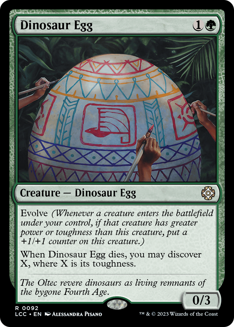 Dinosaur Egg [The Lost Caverns of Ixalan Commander] | Cards and Coasters CA