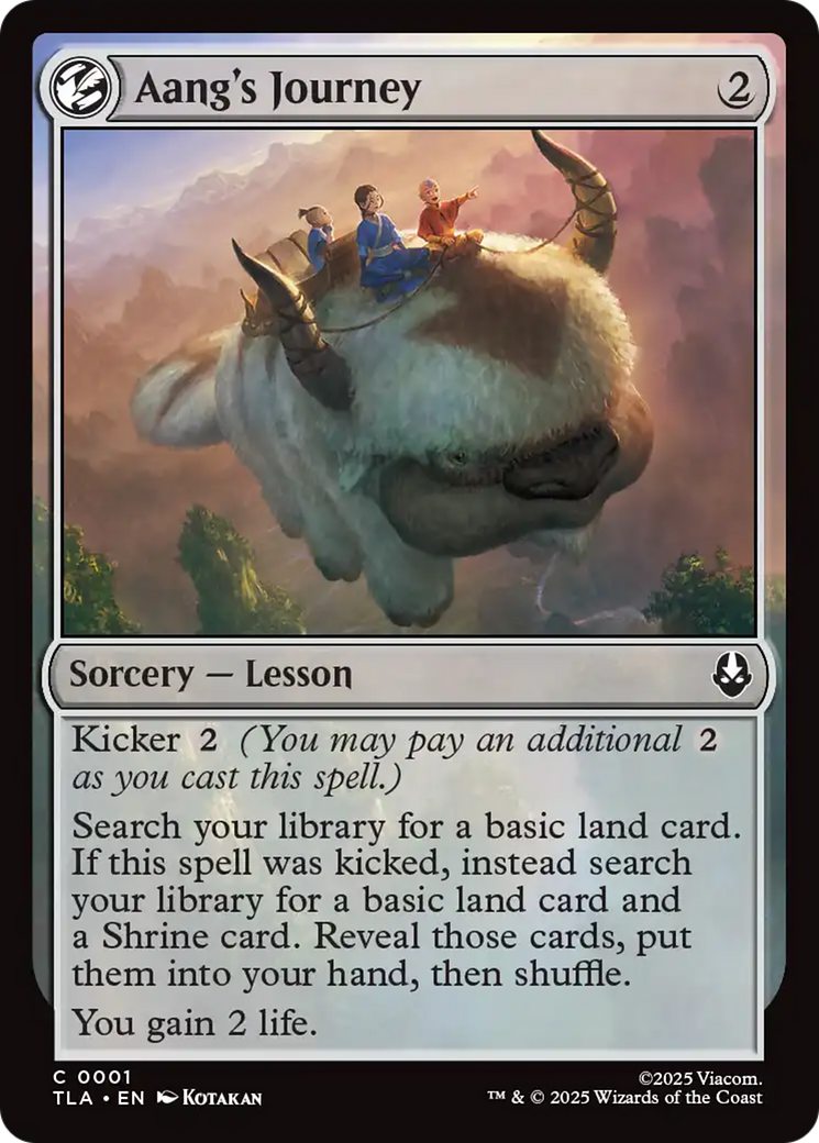 Aang's Journey [Avatar: The Last Airbender] | Cards and Coasters CA
