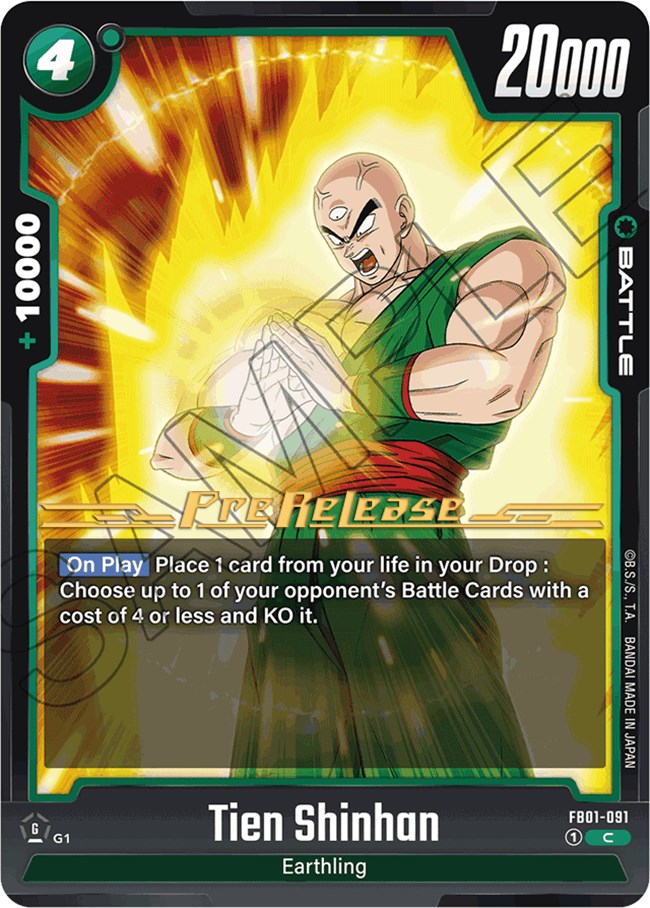 Tien Shinhan (FB01-091) [Awakened Pulse Pre-Release Cards] | Cards and Coasters CA
