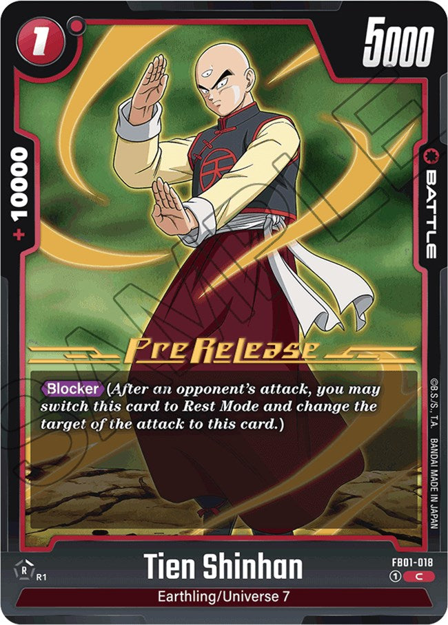 Tien Shinhan (FB01-018) [Awakened Pulse Pre-Release Cards] | Cards and Coasters CA