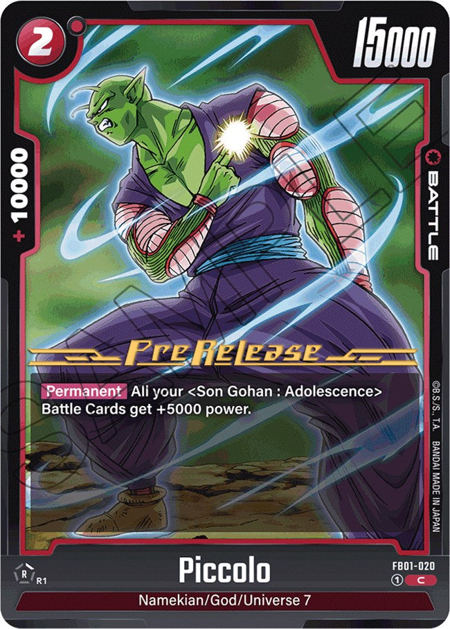 Piccolo (FB01-020) [Awakened Pulse Pre-Release Cards] | Cards and Coasters CA