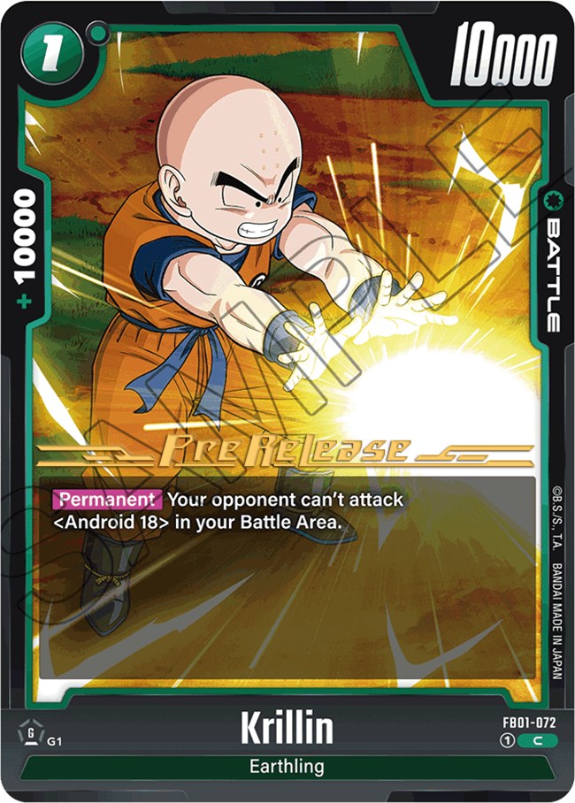 Krillin (FB01-072) [Awakened Pulse Pre-Release Cards] | Cards and Coasters CA