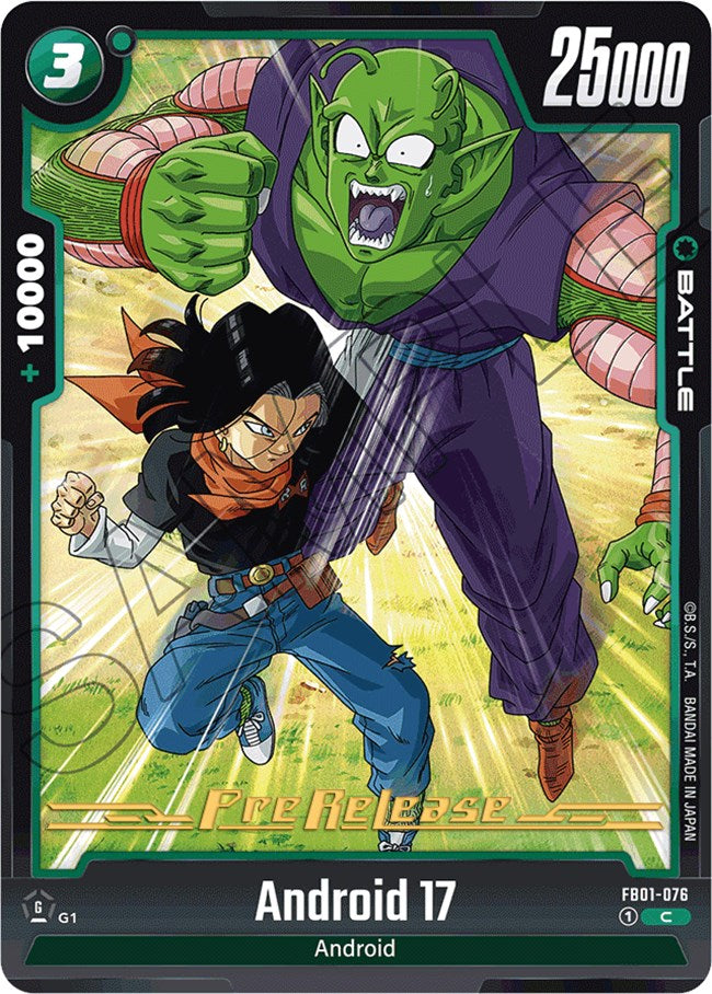 Android 17 (FB01-076) [Awakened Pulse Pre-Release Cards] | Cards and Coasters CA