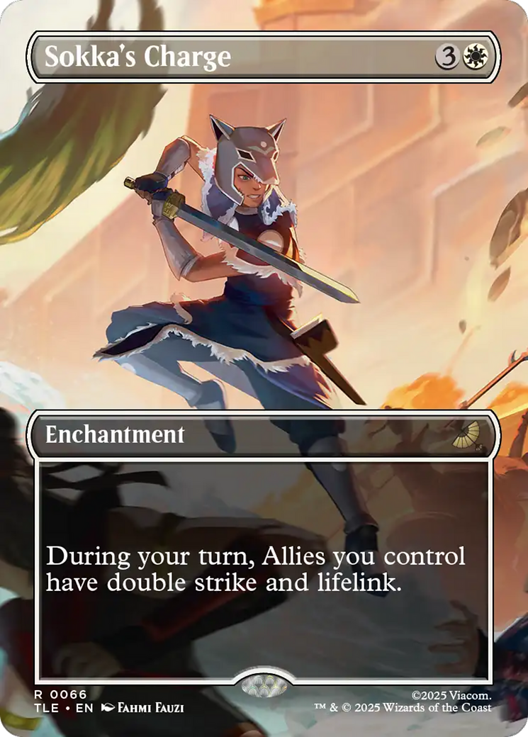 Sokka's Charge (Borderless) [Avatar: The Last Airbender: Eternal-Legal] | Cards and Coasters CA