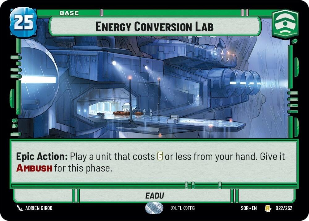 Energy Conversion Lab (022/252) [Spark of Rebellion] | Cards and Coasters CA