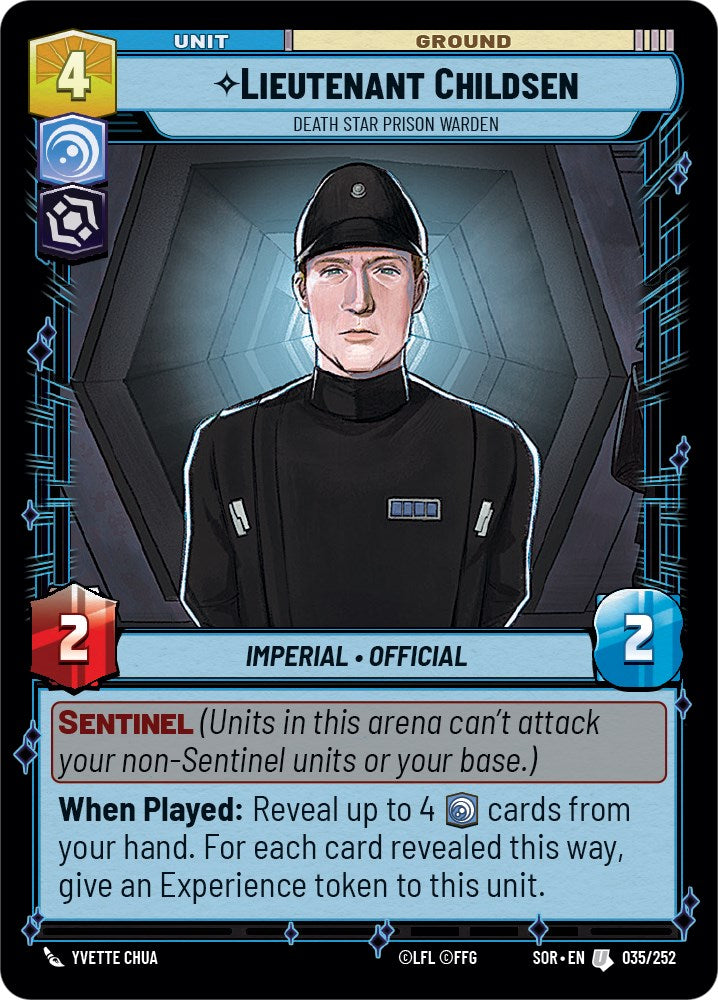 Lieutenant Childsen - Death Star Prison Warden (035/252) [Spark of Rebellion] | Cards and Coasters CA