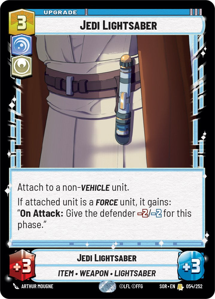 Jedi Lightsaber (054/252) [Spark of Rebellion] | Cards and Coasters CA