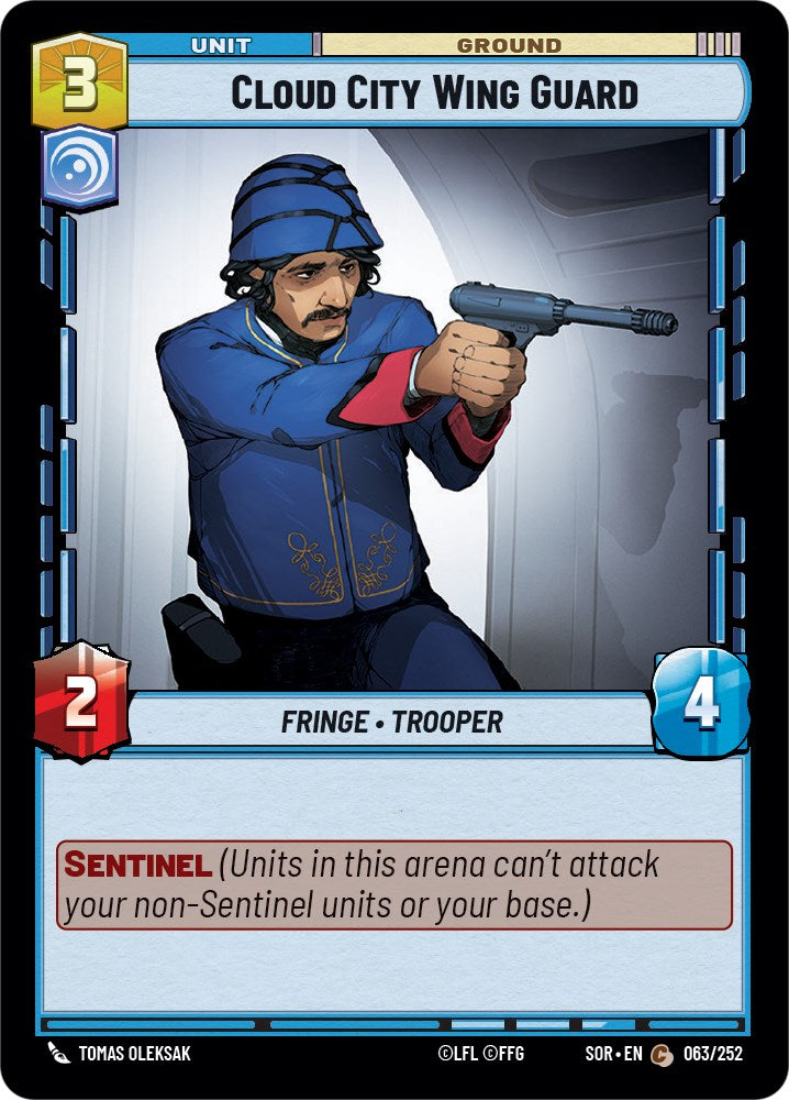 Cloud City Wing Guard (063/252) [Spark of Rebellion] | Cards and Coasters CA