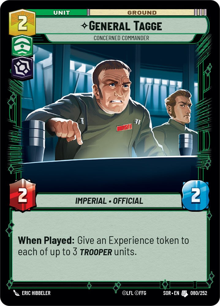 General Tagge - Concerned Commander (080/252) [Spark of Rebellion] | Cards and Coasters CA