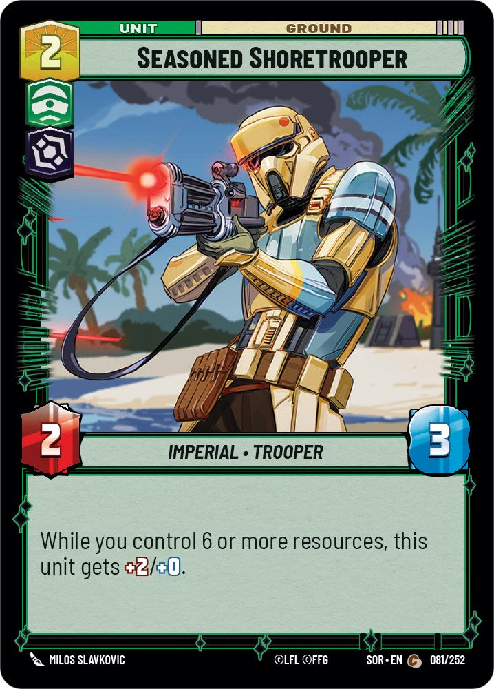 Seasoned Shoretrooper (081/252) [Spark of Rebellion] | Cards and Coasters CA