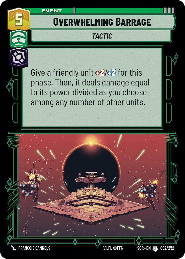 Overwhelming Barrage (092/252) [Spark of Rebellion] | Cards and Coasters CA