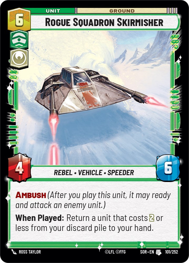 Rogue Squadron Skirmisher (101/252) [Spark of Rebellion] | Cards and Coasters CA
