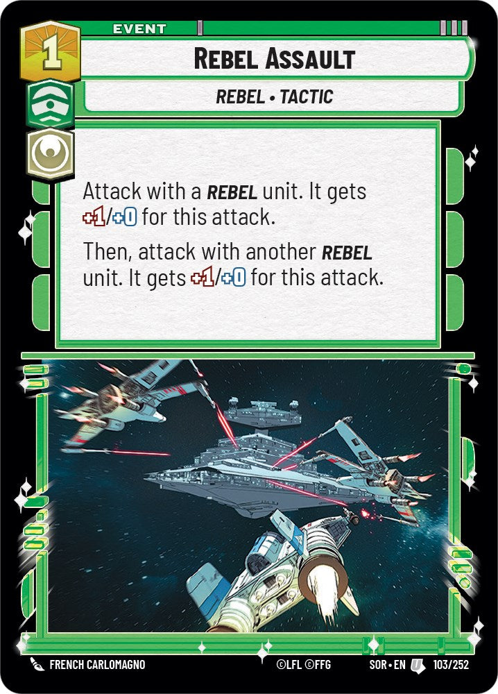 Rebel Assault (103/252) [Spark of Rebellion] | Cards and Coasters CA