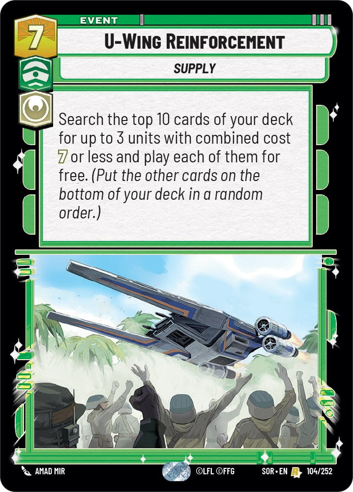 U-Wing Reinforcement (104/252) [Spark of Rebellion] | Cards and Coasters CA