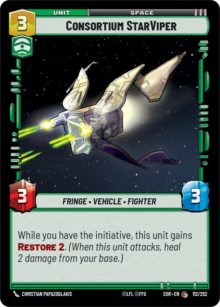 Consortium StarViper (112/252) [Spark of Rebellion] | Cards and Coasters CA